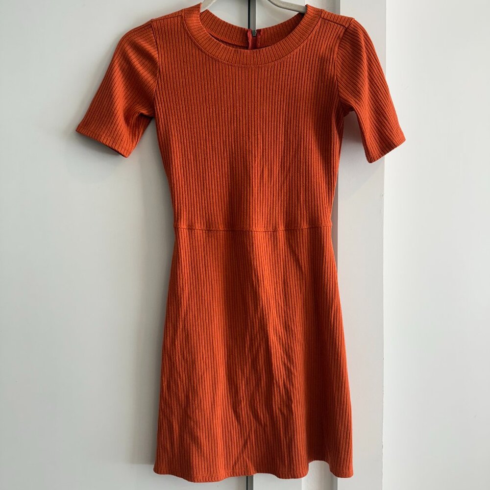 Orange Abercrombie and Fitch A-Line Mini Dress (Size XS)